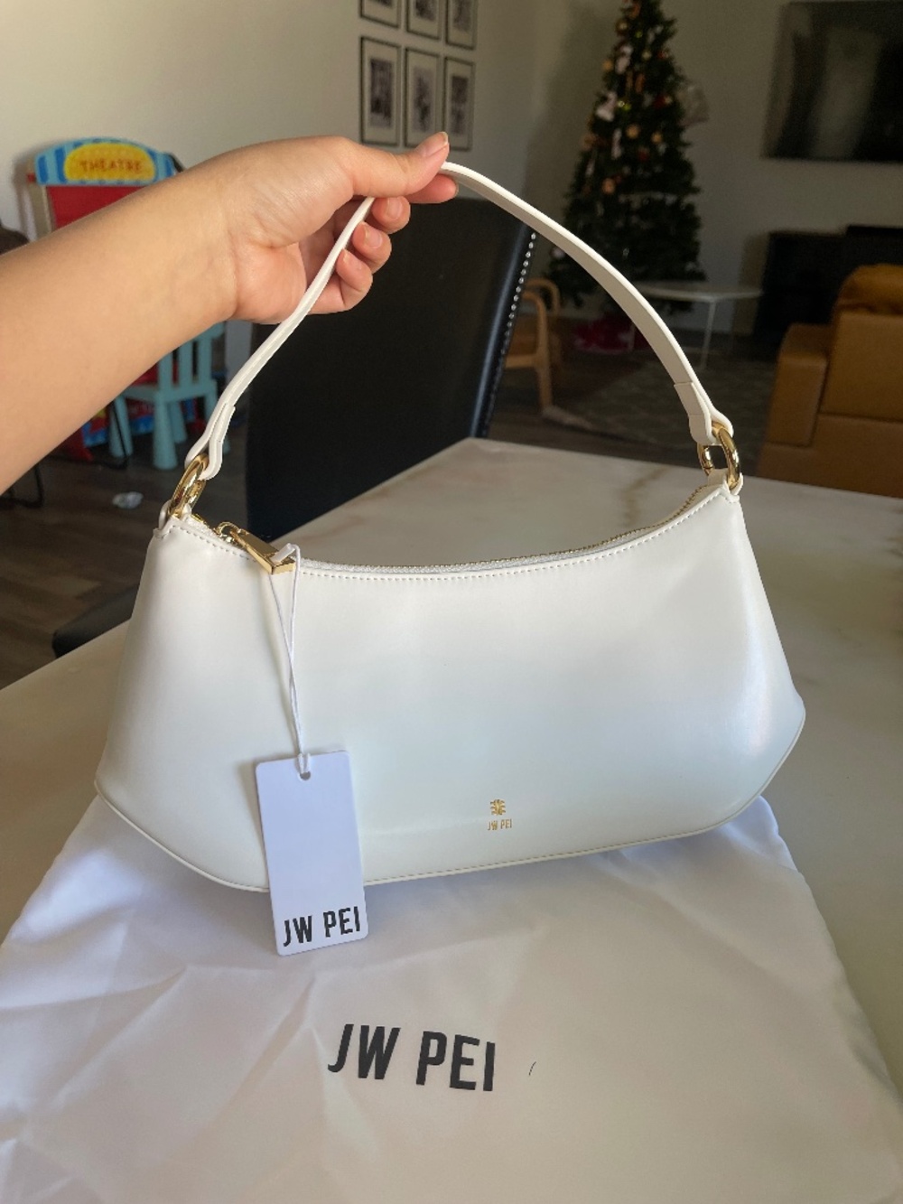 Jw pei white shoulder bag